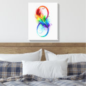 Infineensymbool met regenboogvanger canvas afdruk (Insitu (Slaapkamer))