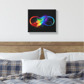 Infineensymbool met regenboogvanger canvas afdruk (Insitu (Slaapkamer))