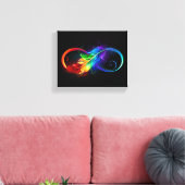 Infineensymbool met regenboogvanger canvas afdruk (Insitu (Woonkamer))