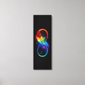 Infineensymbool met regenboogvanger canvas afdruk (Voorkant)