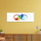 Infineensymbool met regenboogvanger canvas afdruk (Insitu (Woonkamer))