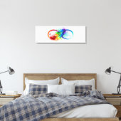 Infineensymbool met regenboogvanger canvas afdruk (Insitu (Slaapkamer))