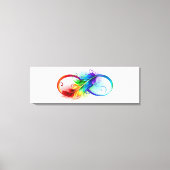 Infineensymbool met regenboogvanger canvas afdruk (Voorkant)