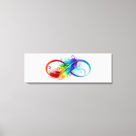 Infineensymbool met regenboogvanger canvas afdruk (Voorkant)
