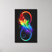 Infineensymbool met regenboogvanger canvas afdruk (Voorkant)