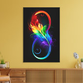 Infineensymbool met regenboogvanger canvas afdruk (Insitu (Woonkamer))