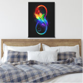 Infineensymbool met regenboogvanger canvas afdruk (Insitu (Slaapkamer))