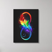 Infineensymbool met regenboogvanger canvas afdruk (Voorkant)