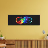 Infineensymbool met regenboogvanger canvas afdruk (Insitu (Woonkamer))