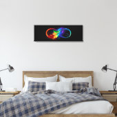 Infineensymbool met regenboogvanger canvas afdruk (Insitu (Slaapkamer))