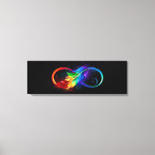 Infineensymbool met regenboogvanger canvas afdruk (Voorkant)