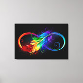 Infineensymbool met regenboogvanger canvas afdruk (Voorkant)