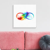 Infineensymbool met regenboogvanger canvas afdruk (Insitu (Woonkamer))