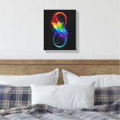 Infineensymbool met regenboogvanger canvas afdruk (Insitu (Slaapkamer))