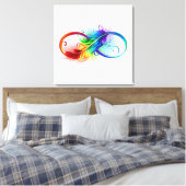 Infineensymbool met regenboogvanger canvas afdruk (Insitu (Slaapkamer))