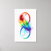 Infineensymbool met regenboogvanger canvas afdruk (Voorkant)