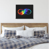 Infineensymbool met regenboogvanger canvas afdruk (Insitu (Slaapkamer))