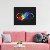 Infineensymbool met regenboogvanger canvas afdruk (Insitu (Woonkamer))