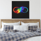 Infineensymbool met regenboogvanger canvas afdruk (Insitu (Slaapkamer))