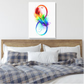 Infineensymbool met regenboogvanger canvas afdruk (Insitu (Slaapkamer))