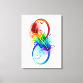 Infineensymbool met regenboogvanger canvas afdruk (Voorkant)