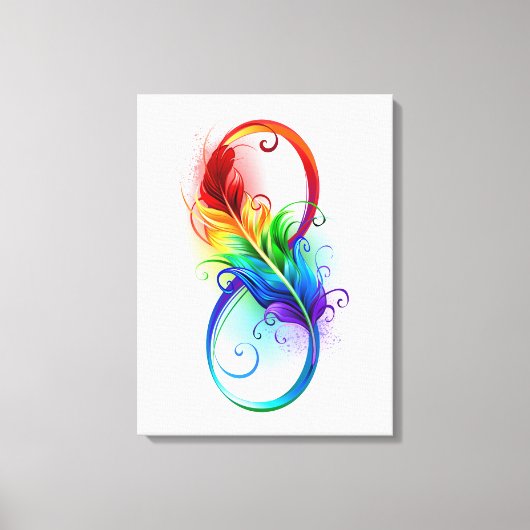 Infineensymbool met regenboogvanger canvas afdruk (Voorkant)