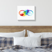 Infineensymbool met regenboogvanger canvas afdruk (Insitu (Slaapkamer))