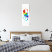 Infineensymbool met regenboogvanger canvas afdruk (Insitu (Slaapkamer))