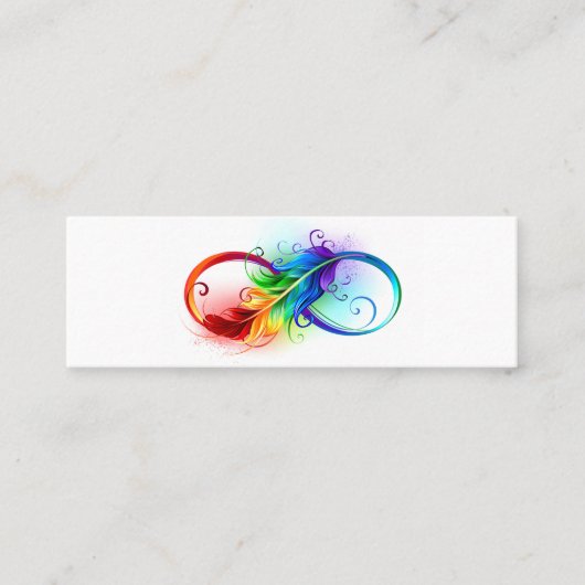 Infineensymbool met regenboogvanger contactkaartje (Voorkant)