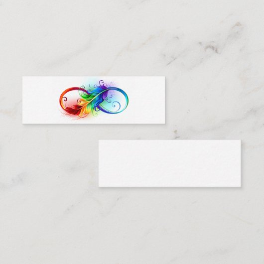 Infineensymbool met regenboogvanger contactkaartje (Voorkant / Achterkant)