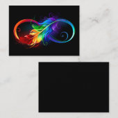 Infineensymbool met regenboogvanger contactkaartje (Voorkant / Achterkant)