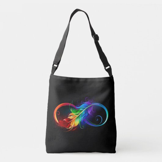 Infineensymbool met regenboogvanger crossbody tas (Achterkant)