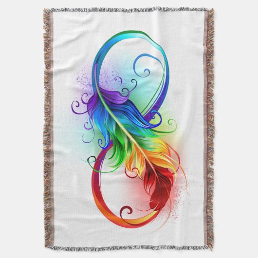 Infineensymbool met regenboogvanger deken (Voorkant Verticaal)