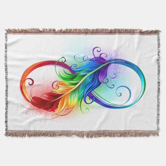 Infineensymbool met regenboogvanger deken (Voorkant)