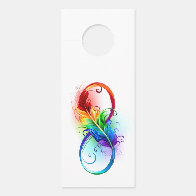 Infineensymbool met regenboogvanger deurhanger (Voorkant)