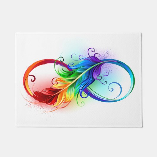 Infineensymbool met regenboogvanger deurmat (Voorkant)