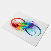Infineensymbool met regenboogvanger deurmat (Schuin)