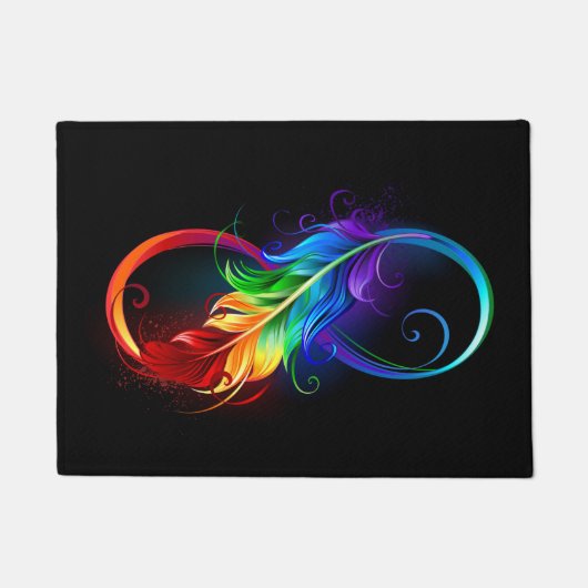 Infineensymbool met regenboogvanger deurmat (Voorkant)