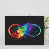 Infineensymbool met regenboogvanger feestdagenkaart (Staand voorkant)