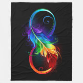 Infineensymbool met regenboogvanger fleece deken (Voorkant)