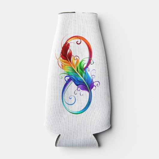Infineensymbool met regenboogvanger flesjeskoeler (Voorkant)
