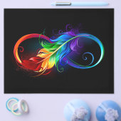 Infineensymbool met regenboogvanger flyer (Enkel)