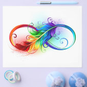 Infineensymbool met regenboogvanger flyer (Enkel)