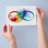 Infineensymbool met regenboogvanger flyer (Hand)