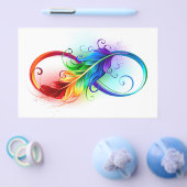 Infineensymbool met regenboogvanger flyer (Enkel)