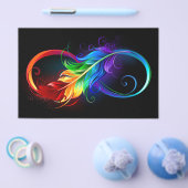 Infineensymbool met regenboogvanger flyer (Enkel)