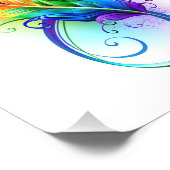 Infineensymbool met regenboogvanger foto afdruk (Hoek)