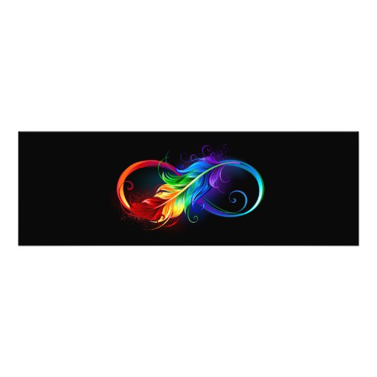 Infineensymbool met regenboogvanger foto afdruk (Voorkant)