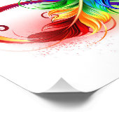 Infineensymbool met regenboogvanger foto afdruk (Hoek)