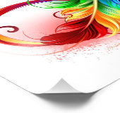 Infineensymbool met regenboogvanger foto afdruk (Hoek)